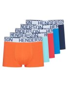 Henderson Set 5 perechi boxeri barbati - Bumbac - Multicolor