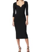 HERVE LEGER Rochie midi cu model suprapus - Negru