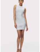 HERVE LEGER Rochie mini fara maneci care accentueaza silueta - Gri