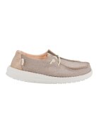 HEYDUDE Mocasini din material textil cu sireturi de ajustare - Auriu/Maro taupe deschis