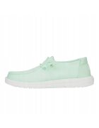 HEYDUDE Mocasini Femei Spuma EVA - Wendy Stretch Canvas - Verde - Verde