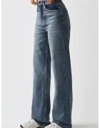 HiCCUP Blugi dama drepti - talie normala - denim - albastri - M