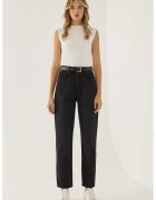 HiCCUP Blugi dama Mom Fit - efect spalat - gri - denim - Gri