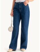 HiCCUP Blugi denim cu talie inalta