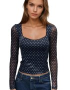 HiCCUP Bluza dama - Albastru inchis - Jerseu