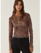 HiCCUP Bluza dama cu guler rotund - Multicolor