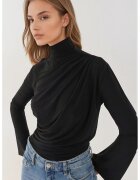 HiCCUP Bluza dama - eleganta - tricot - maneca lunga - croiala slim - negru