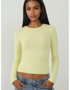 HiCCUP Bluza dama - slim fit - maneca lunga - jerseu - galben