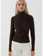HiCCUP Bluza dama - tricot - maneca lunga - Mocha Brown - Maro