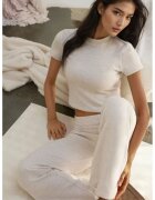 HiCCUP Bluza dama - tricotata - slim fit - bej - poliester