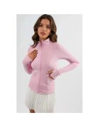 HiCCUP Bluza sport dama - tricot - cu guler inalt - roz aprins