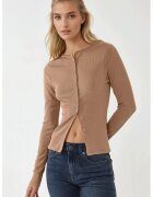 HiCCUP Bluza tricotata texturata - Maro