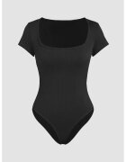 HiCCUP Body guler patrat - elasticitate optima - negru - jerseu