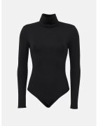 HiCCUP Body tricotat - guler inalt - skinny - negru - poliester