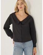 HiCCUP Camasa casual dama - bumbac/poliester - negru