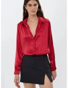 HiCCUP Camasa clasica dama - satin - rosu
