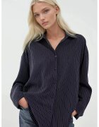 HiCCUP Camasa dama - camasa cu dungi - bleumarin - material textil