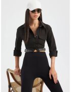 HiCCUP Camasa scurta dama - textil - negru