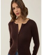 HiCCUP Cardigan dama - Sabrina - maro - tricot