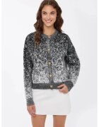 HiCCUP Cardigan tricotat cu nasturi - material acrilic - Negru -
