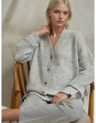 HiCCUP Cardigan tricotat gros - decolteu in V - tricot - Gri -