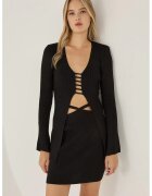 HiCCUP Compleu dama - doua piese - slim - negru - acril
