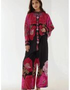 HiCCUP Compleu dama - pantaloni cu talie inalta - rosu - textil
