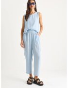 HiCCUP Compleu dama - tunica cu maneca lunga - pantaloni largi - albastru - textil -