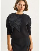 HiCCUP dama - maneca lunga - negru - textil - Negru