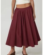 HiCCUP Fusta Maxi A-Form Fit - visiniu - material usor textil