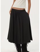 HiCCUP Fusta maxi dama - textil - negru