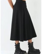 HiCCUP Fusta maxi linie A - inchidere cu fermoar - neagra - fabricata din material usor