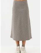 HiCCUP Fusta Midi A-line - imprimeu in carouri - textil