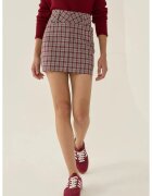 HiCCUP Fusta mini dama bumbac/poliester - in carouri - multicolor