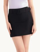 HiCCUP Fusta mini dama - talie inalta - textil - negru