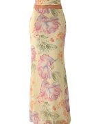 HiCCUP Fusta - Textil - Galben - Floral