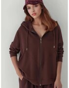 HiCCUP Hanorac dama - Soft Touch - maro castaniu - textil