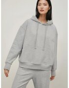 HiCCUP Hanorac dama supradimensionat - gluga - gri - tricot