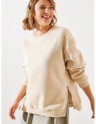 HiCCUP Hanorac dama - textil - decolteu rotund - bej