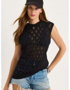 HiCCUP Maiou LUCCI - tricot - guler rotund - negru -