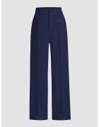 HiCCUP Pantaloni cu talie inalta croiala dreapta - Albastru