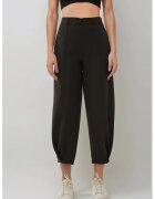 HiCCUP Pantaloni dama - conici - talie inalta - negru - poliester-elastan