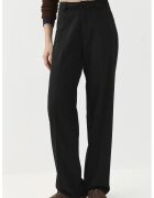 HiCCUP Pantaloni dama - cu picior drept - talie normala - negru - textil