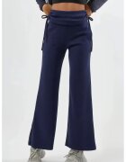 HiCCUP Pantaloni dama - cu talie inalta - detalii volane - bleumarin - textil - Bleumarin