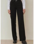 HiCCUP Pantaloni dama - drepti - talie inalta - negru - poliester