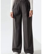 HiCCUP Pantaloni dama - Palazzo - cu dungi - gri - Gri carbune