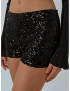 HiCCUP Pantaloni dama pantaloni scurti cu paiete - talie normala - slim - Negru