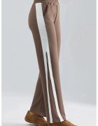 HiCCUP Pantaloni dama picior larg - Maro