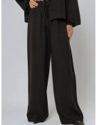 HiCCUP Pantaloni dama - relaxati - negri - poliester