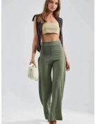 HiCCUP Pantaloni dama - verde - textil